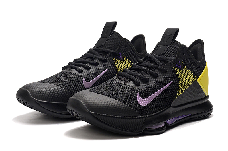 2020 Nike Lebron James Witness 4 Lakers Black Yellow Blue